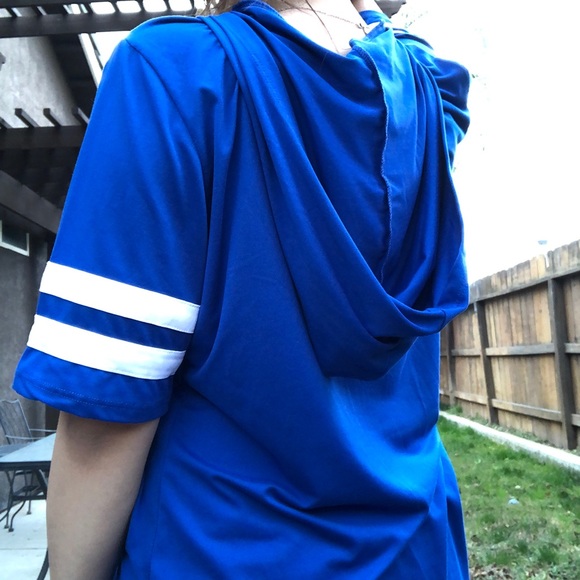 Disney Blue Stitch Top with a Hood and Drawstrings - Picture 3 of 5